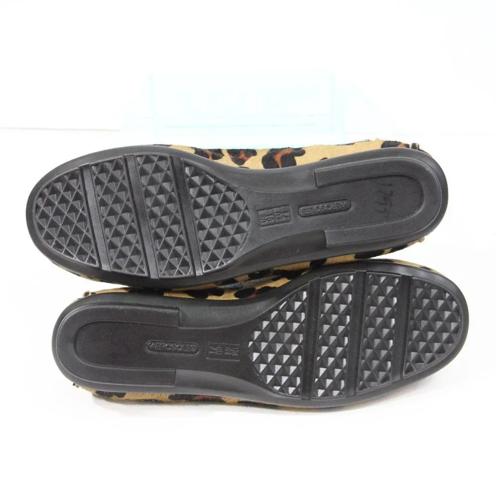Aerosoles Leopard Print Loafers 9.5 NEW Women Slip on Flat animal Moccasins
